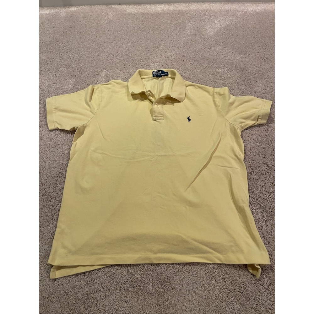Polo Ralph Lauren Men's Short Sleeve Polo Shirt Yellow Size XXL